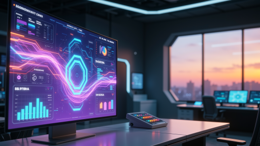 批量操作场景，显示多台电脑同时运行自动化脚本，屏幕上显示进度条和执行状态，U盘连接电脑，背景为现代化办公环境